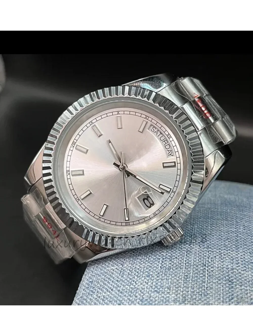 Men's Stainless Steel Mechanical Watch with Sapphire Crystal stock 187